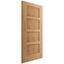 LPD Modern Shaker 4 Panel Unfinished Oak FD30 Internal Fire Door additional 4