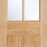 LPD Cottage-Style Unfinished Oak 1 Panel 4 Light Glazed Stable Door additional 1