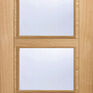 LPD Vancouver Pre-Finished Oak 4 Light Glazed Internal Door additional 1