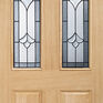 LPD Salisbury Unfinished Oak Glazed 2 Light Front Door additional 1