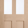 LPD London Pre-Finished Oak 2 Light Glazed Internal Door additional 1