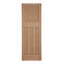 Door Giant Edwardian-Style Unfinished Oak Veneered 4 Panel Internal Door additional 1