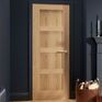 LPD Shaker 4 Panel Pre-Finished Oak FD30 Internal Fire Door additional 2