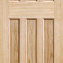 LPD DX 60s Style 6 Panel Unfinished Oak Internal Door additional 1