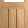 LPD DX 30s Style Unfinished Oak Unglazed Internal Door additional 1