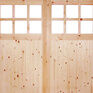 LPD Unfinished Redwood Single Glazed Garage Door Pair additional 1