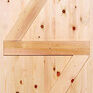 LPD Unfinished Redwood Ledged & Braced Shed Door/Wooden Gate additional 1