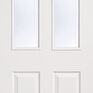 LPD Traditional 2 Panel White Primed Moulded 2 Light Glazed Internal Door additional 1