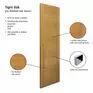 JB Kind Tigris Real Oak Veneer Pre-Finished Internal Door additional 3