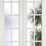 LPD Moulded White Primed SA 20 Light Glazed Rebated Internal Doors (Pair) - 1981mm x 1168mm additional 1