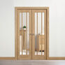 LPD Lincoln W4 Unfinished Oak Room Divider (2031mm x 1246mm) additional 2