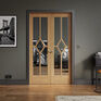 LPD Reims W4 Pre-Finished Oak Room Divider (2031mm x 1246mm) additional 2