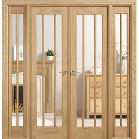 LPD Lincoln W6 Unfinished Oak Room Divider (2031mm x 1904mm)
