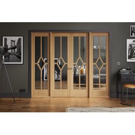 LPD Reims W8 Pre-Finished Oak Room Divider (2031mm x 2478mm) alternative