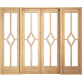 LPD Reims W8 Pre-Finished Oak Room Divider (2031mm x 2478mm)