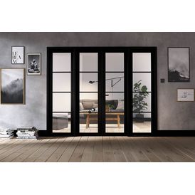LPD Soho W8 Black Primed Room Divider (2031mm x 2478mm) alternative