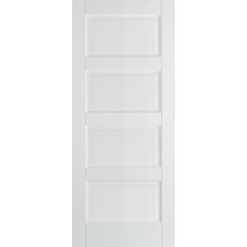 LPD Contemporary Primed White 4 Panel FD30 Internal Fire Door