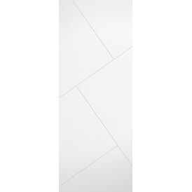 LPD Dover Asymmetric White Primed Contemporary Internal Door