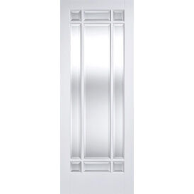 LPD Manhattan White Primed 9 Light Vertical Glazed Internal Door
