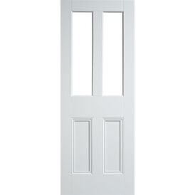 LPD Malton 2 Panel White Primed 2 Light Unglazed Internal Door