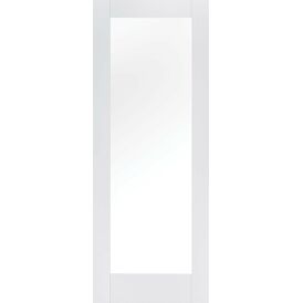 LPD Pattern 10 White Primed 1 Light Glazed Internal Door