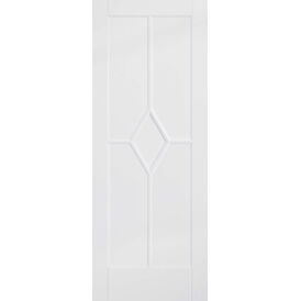 LPD Reims Diamond Pattern White Primed Internal Door