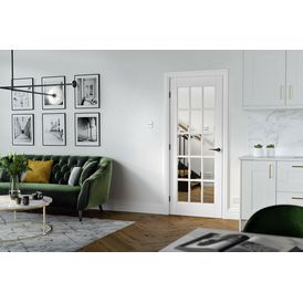LPD SA15 Classic White Primed 15 Light Glazed Panel Internal Door alternative