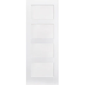 LPD Shaker-Style 4 Panel White Primed Internal Door