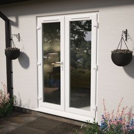 Crystal White uPVC Clear Double Glazed Left Hand Master French Door (150mm Cill Included) alternative