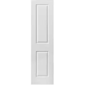 JB Kind 2 Panel Canterbury Grained White Primed Internal Door