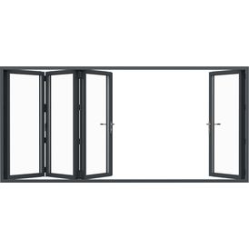 Visofold 1000 Slim Aluminium Bi-Fold Doors - Grey alternative