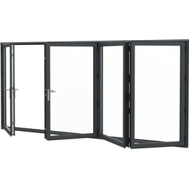 Visofold 1000 Slim Aluminium Bi-Fold Doors - Black alternative
