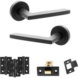 Atlantic Alaska Matt Black Door Handle Pack alternative