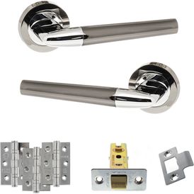 Atlantic Tennessee Black Nickel/Polished Chrome Door Handle Pack alternative