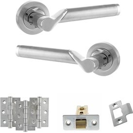 Atlantic Hawaii Satin Chrome/Polished Chrome Door Handle Pack alternative