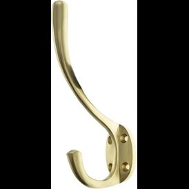 Atlantic Traditional Solid Brass Hat &amp; Coat Hooks