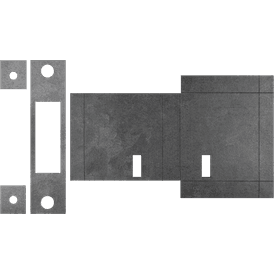 Atlantic Deadlock - 3LK Intumescent Lock Kit FD30 0.8mm