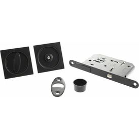 AGB Sliding Door Bathroom Lock Set with Square Flush Handle alternative