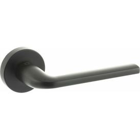 CleanTouch Anti-Bac Forme Milly Door Handle on Round Rose (Pair)
