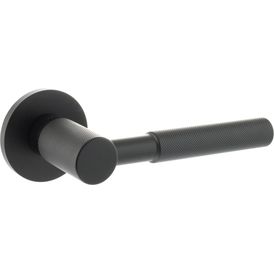 Millhouse Brass Mason Lever Door Handle on Slimline Round Rose (Pair) alternative