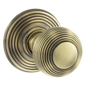 Old English Ripon Solid Brass Reeded Mortice Knob (Pair) alternative