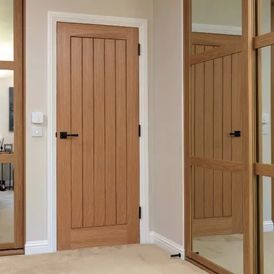 JB Kind Thames Pre-Finished Oak Internal Door alternative