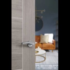 STATUS Florida Lever Door Handle on Round Rose (Pack of 2) (Pair) alternative