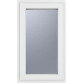 Crystal Left Hand Side Hung uPVC Casement Double Glazed Window - White