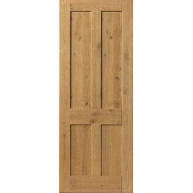 JB Kind Pre-Finished Rustic Oak 4 Panel Door