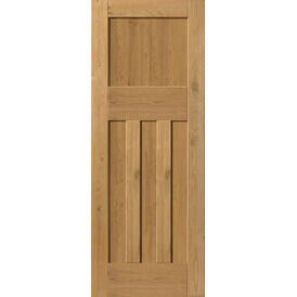 JB Kind Rustic Oak 4 Panel DX Pre-Finished Internal Door