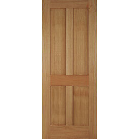 Mendes Unfinished Oak Bristol 4 Panel Door