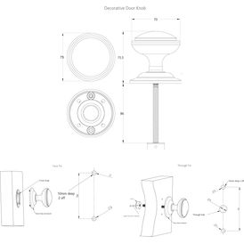 Fab &amp; Fix Heritage Round Door Knob alternative