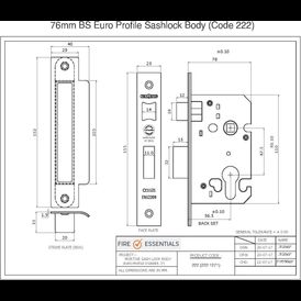 Fire Essentials Fire Rated Sashlock, Thumbturn, Handle &amp; Escutcheon Pack alternative