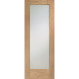 XL Joinery Pattern 10 Unfinished Oak Clear Glazed Internal Door